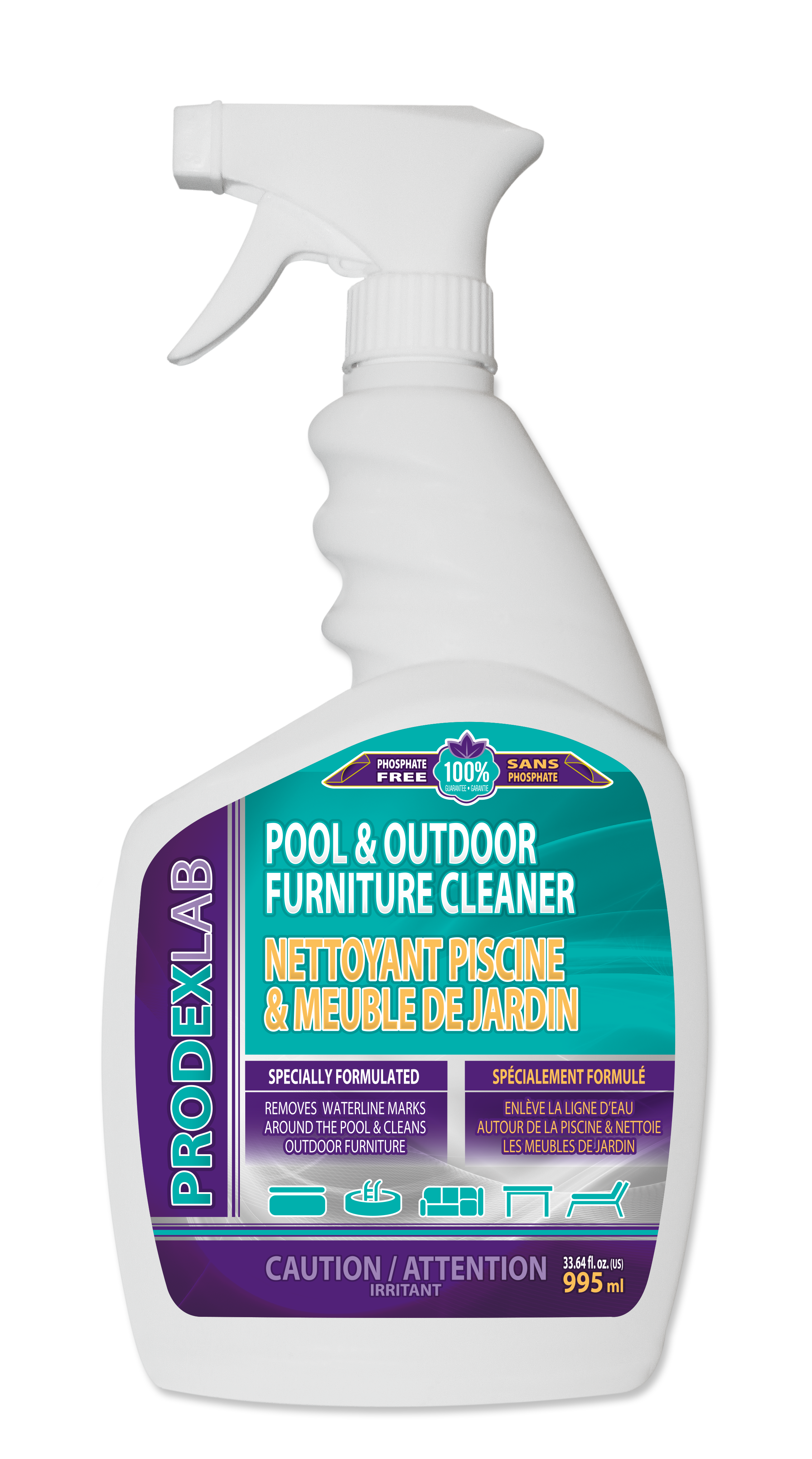 Prodexlab Nettoyant Piscine & Meuble de Jardins 995 ml